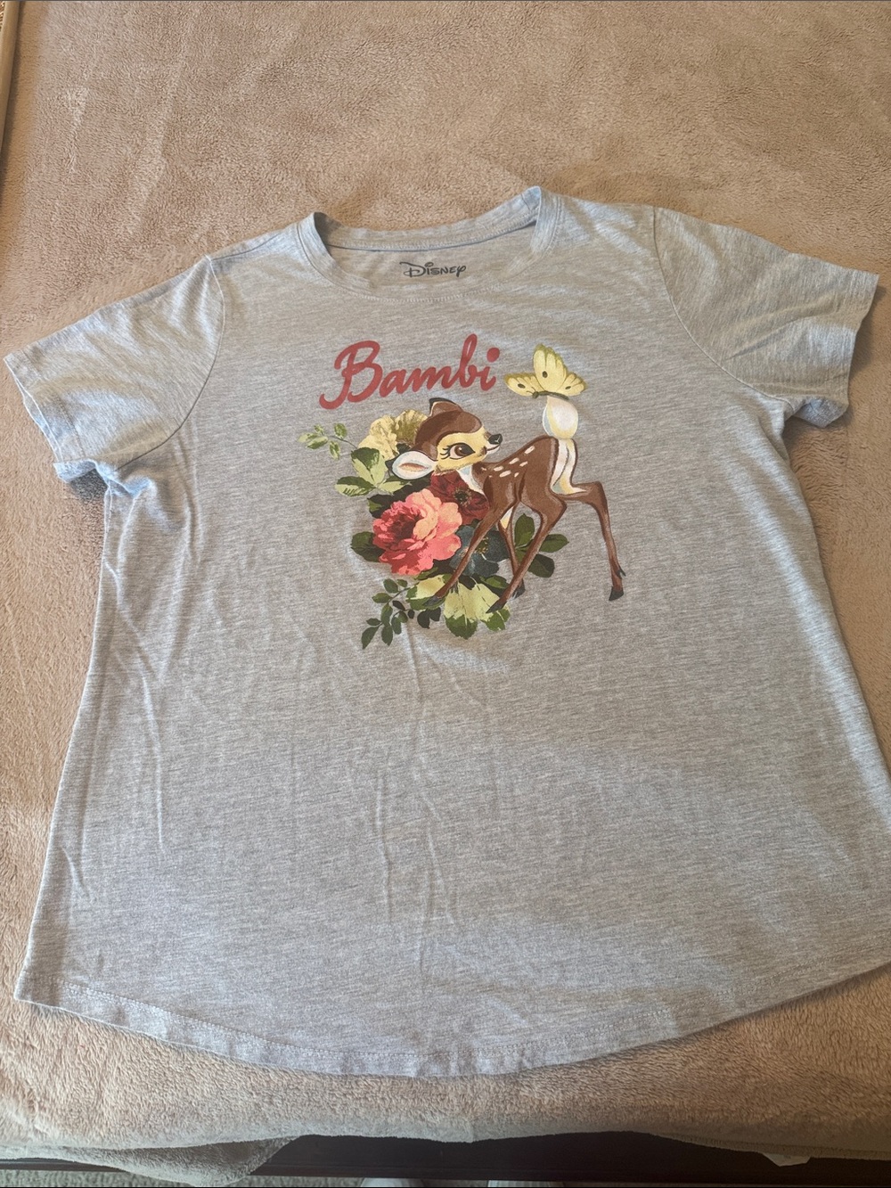 Disney Bambi Gray Graphic Tee